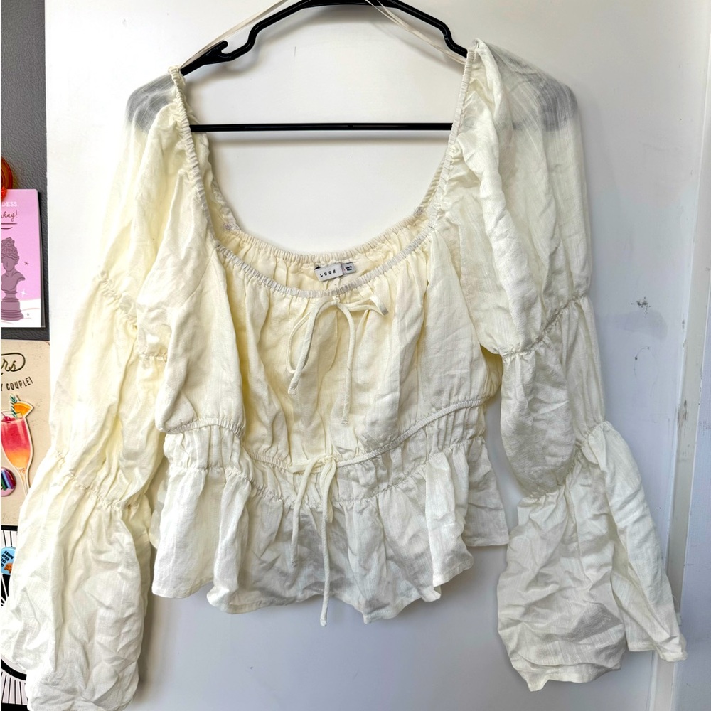 White crop top